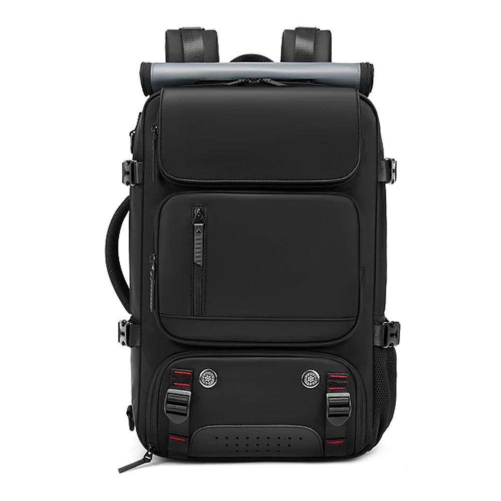 BowLift | TRAVELMAX Pack – Mochila de viaje impermeable con puerto USB, compartimento para zapatos y bolsillo antirrobo