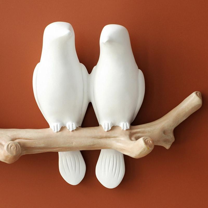 Perchas de Pared de Bonitos Pájaros para una Decoración Juguetona