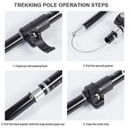 Lisslune | TREKLIGHT POLES – Bastones de Trekking Plegables Ultraligeros para Senderismo y Camping