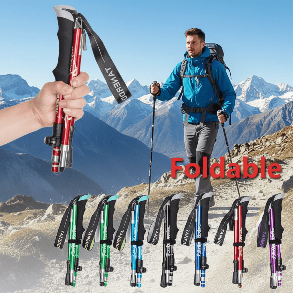 Lisslune | TREKLIGHT POLES – Bastones de Trekking Plegables Ultraligeros para Senderismo y Camping