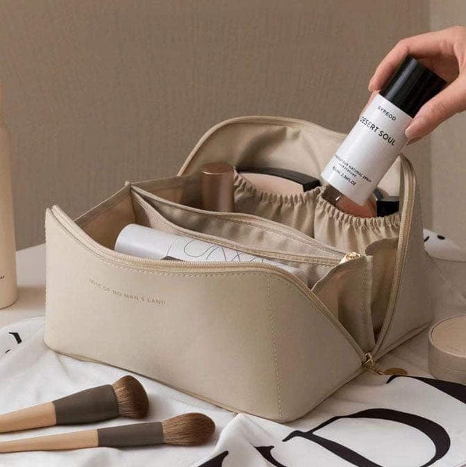 Bolso de Maquillaje de Cuero
