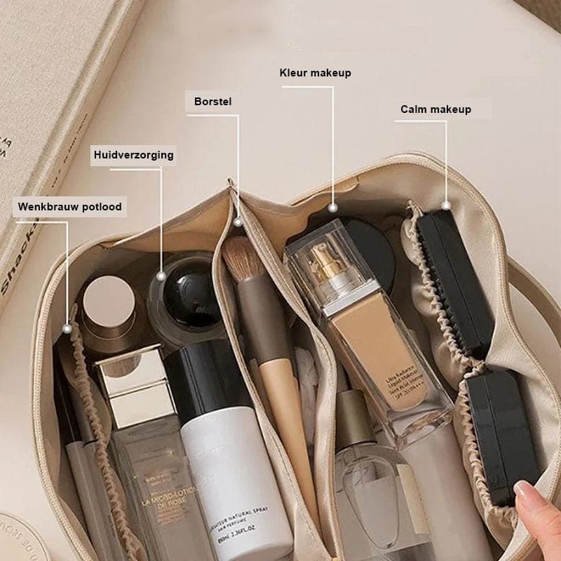 Bolso de Maquillaje de Cuero