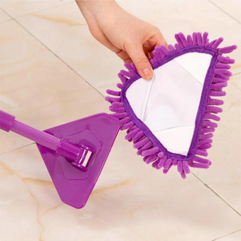 Mopa triangular ajustable y rotativa con mango telescópico