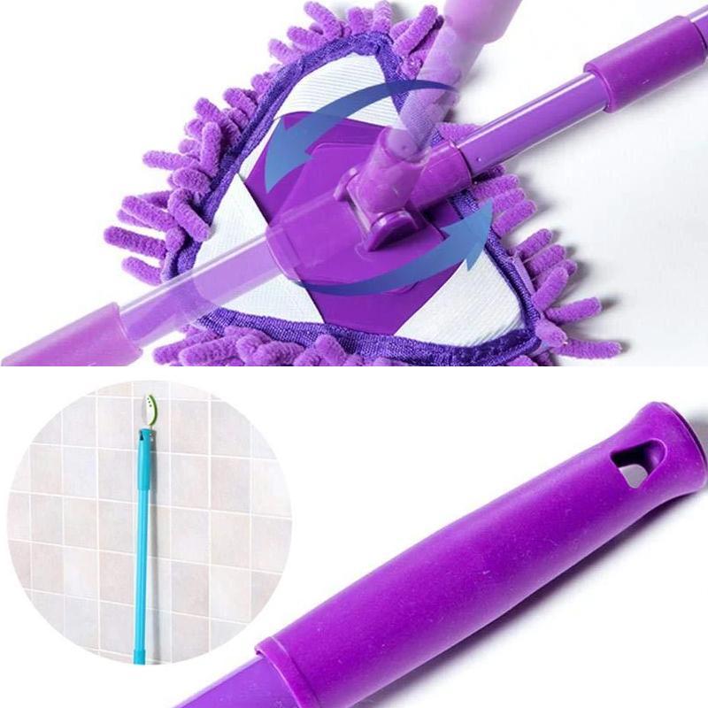Mopa triangular ajustable y rotativa con mango telescópico