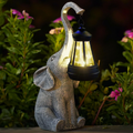 Sanura | Lámpara solar de jardín con figura de elefante