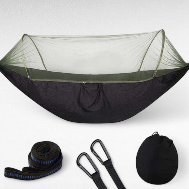 Hamaca Exterior con Red Antiinsectos – Nylon Ultra-Ligero y Montaje Rápido