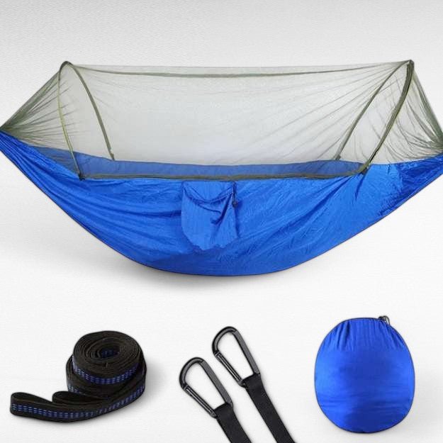 Hamaca Exterior con Red Antiinsectos – Nylon Ultra-Ligero y Montaje Rápido