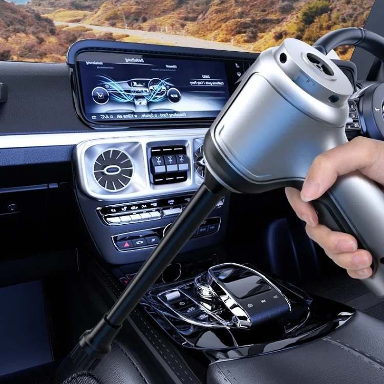 Aspiradora de Coche Inalámbrica – 3 en 1: Aspirar, Inflar y Soplador