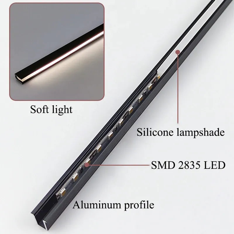 Lisslune | Barra de Luz LED Ultra Fina para Debajo del Mueble | Longitud Personalizable, Eficiente Energéticamente y Ideal para Iluminación de Cocina y Sala de Estar