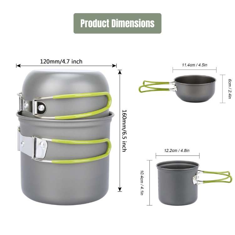 Juego de Cocina Ultraligero para Camping