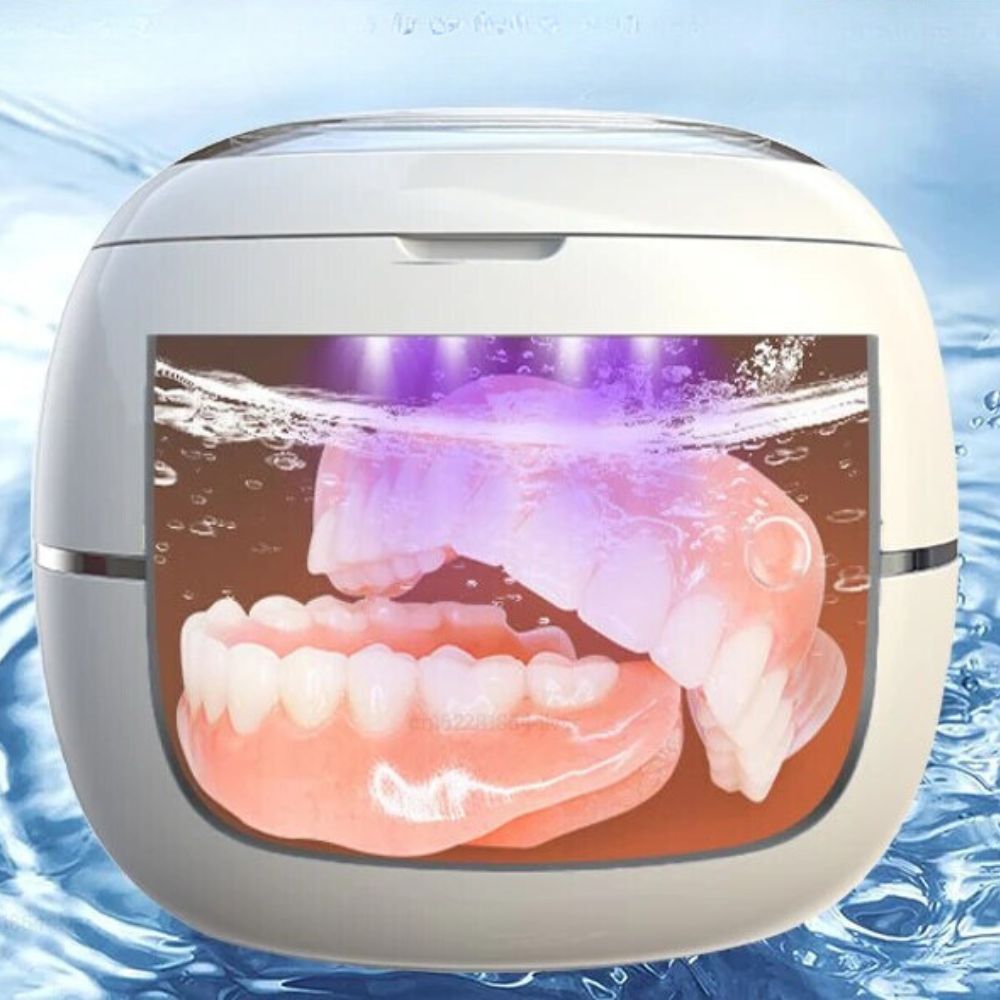 Limpiador Ultrasonico Portátil de Dentaduras para Cuidado Higiénico