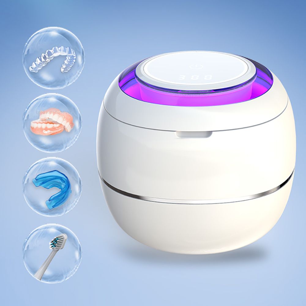 Limpiador Ultrasonico Portátil de Dentaduras para Cuidado Higiénico