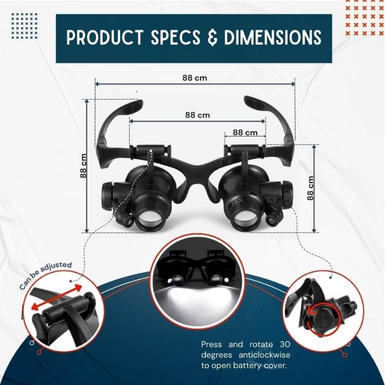Gafas de Aumento UltraVision con Luz