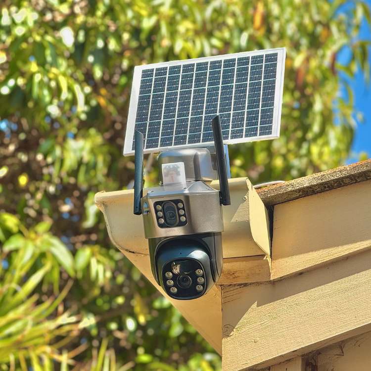 Cámara Solar UltraVision – Protección 360° Sin Cables, Día y Noche