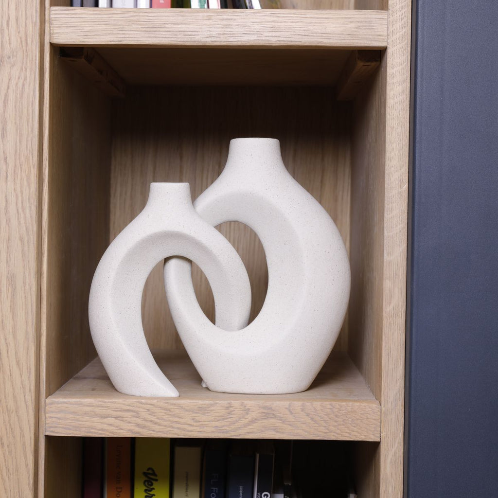 Gleora | Jarrón de Flores Único - Diseño Entretejido