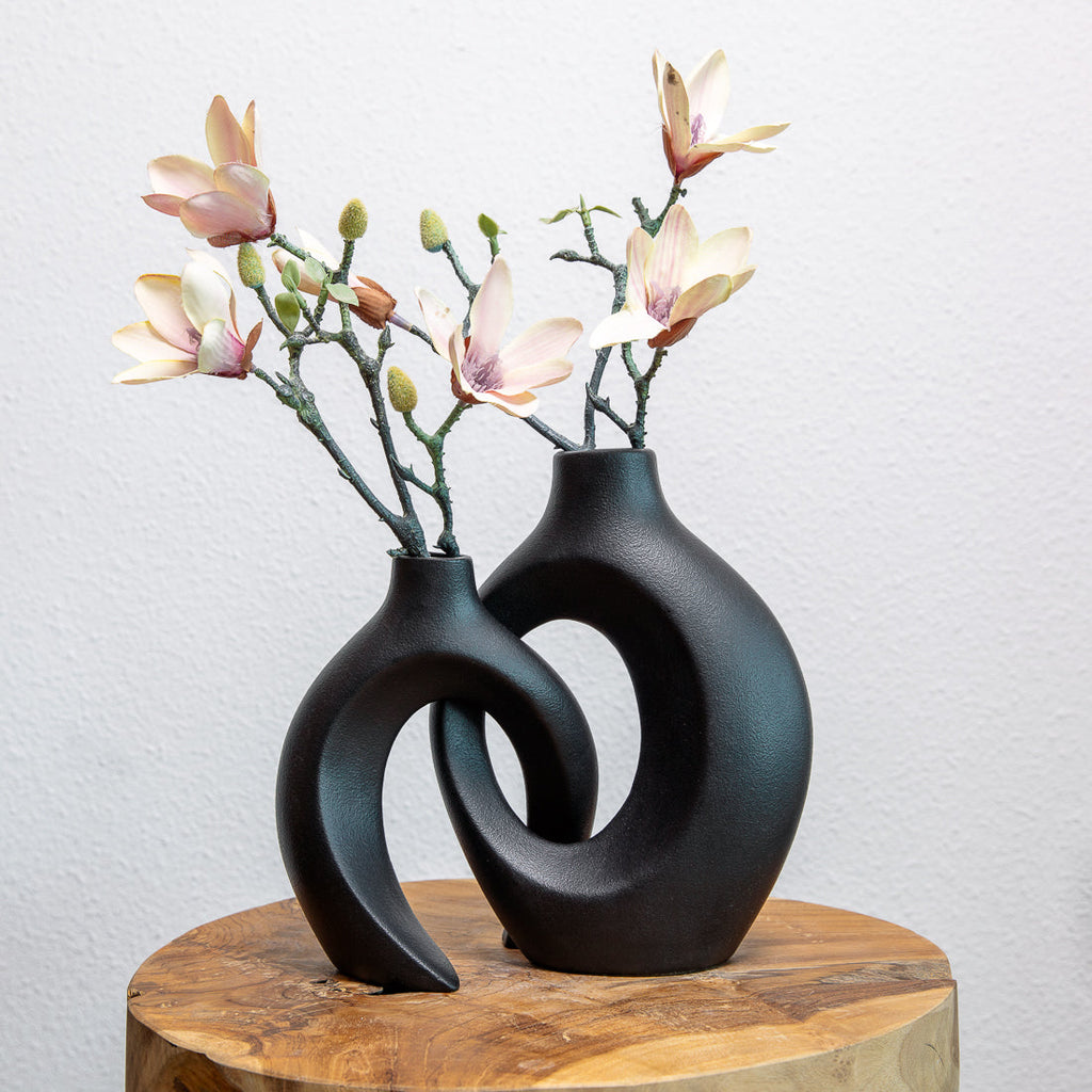 Gleora | Jarrón de Flores Único - Diseño Entretejido