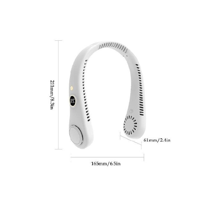Ventilador de Cuello Unisex de 5 Velocidades - Diseño Portátil y Sin Aspas