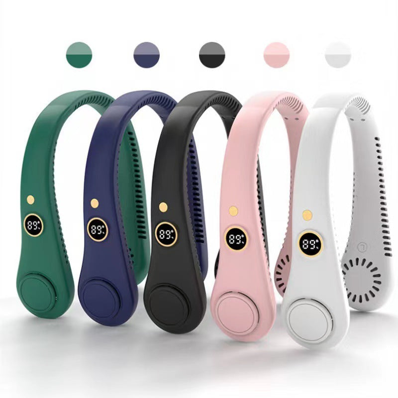 Ventilador de Cuello Unisex de 5 Velocidades - Diseño Portátil y Sin Aspas