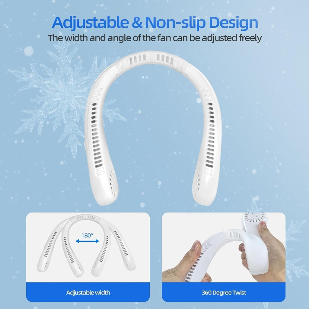 Ventilador de Cuello Unisex de 5 Velocidades - Diseño Portátil y Sin Aspas