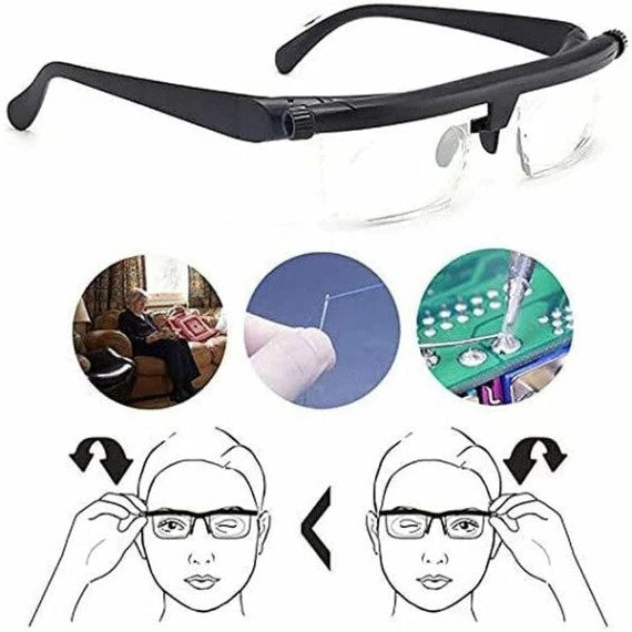 Gafas Unisex de Enfoque Ajustable para Visión de Cerca y Lejos