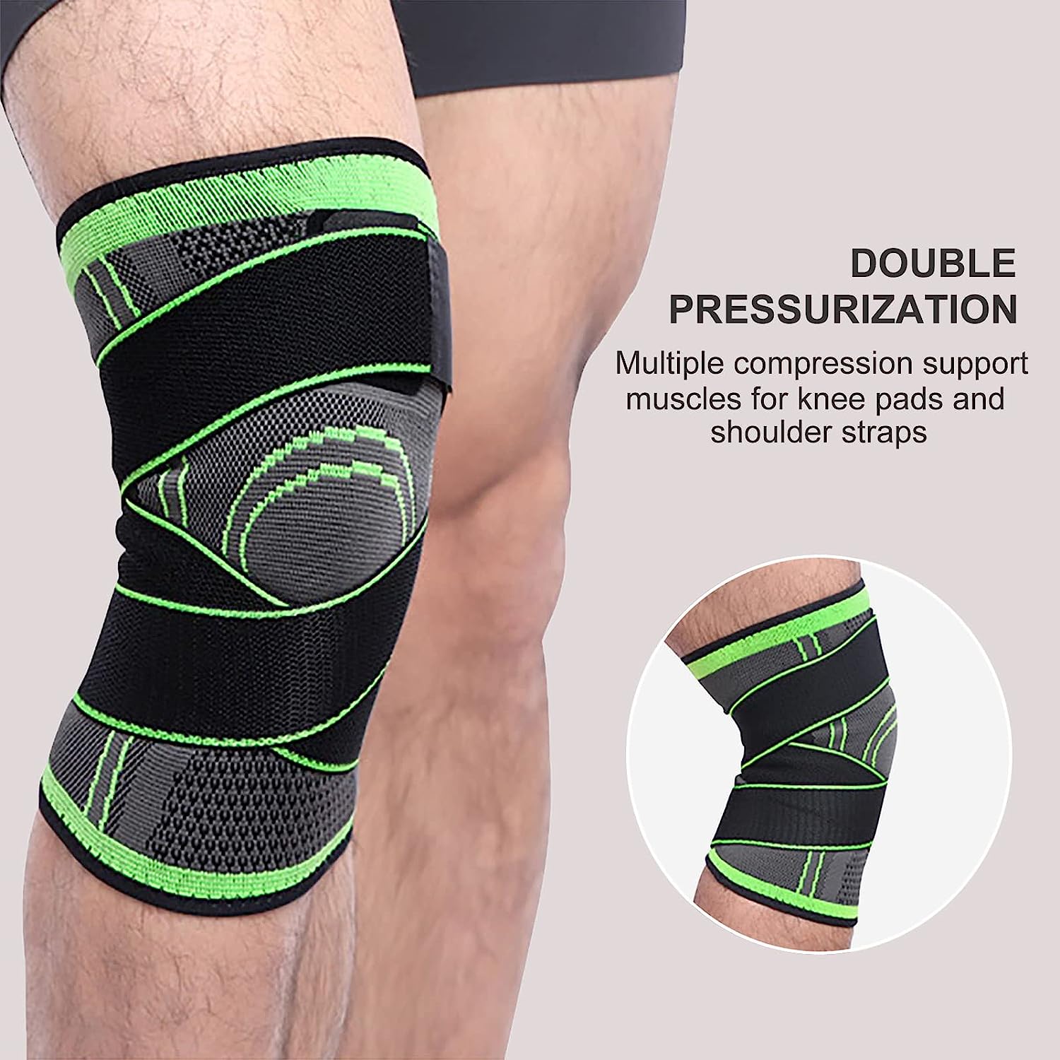 Faja de Soporte para Rodilla Unisex para Alivio del Dolor