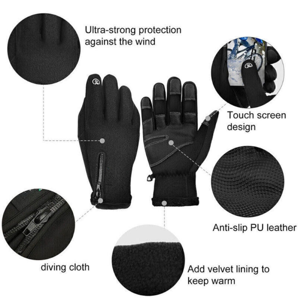 Guantes Térmicos Eléctricos Impermeables de Invierno Unisex