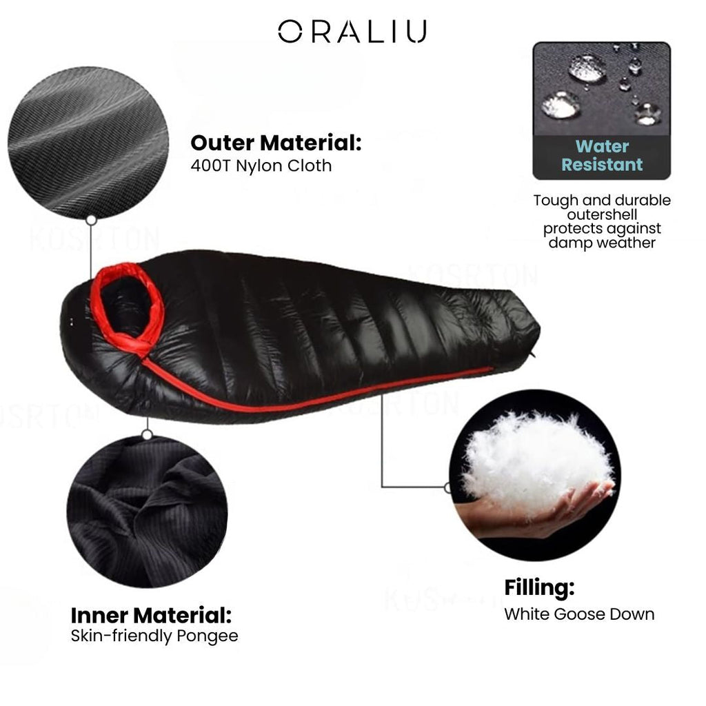 Saco de Dormir de Invierno Unisex para Frío Extremo -20°C