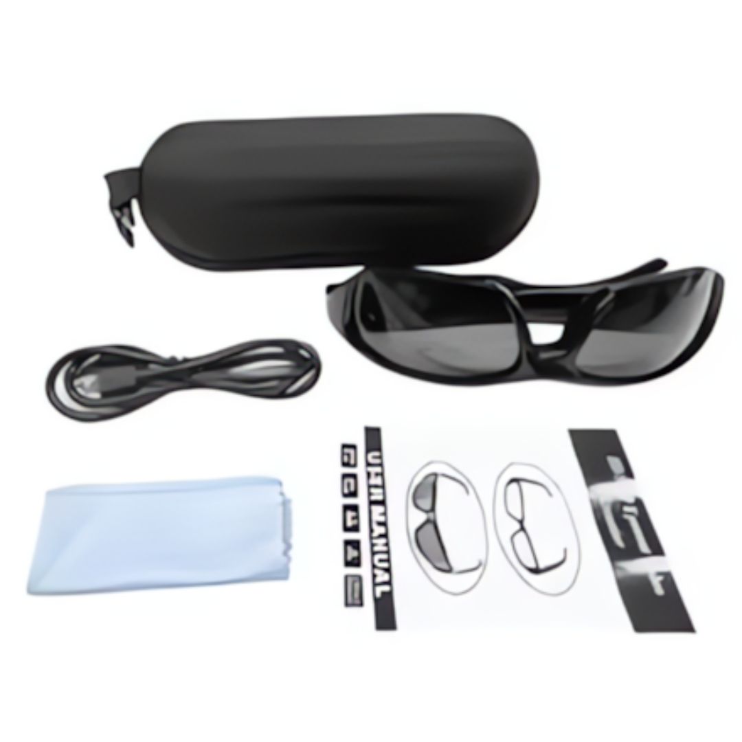 Gafas de Vigilancia con Grabación de Video 4K Unisex