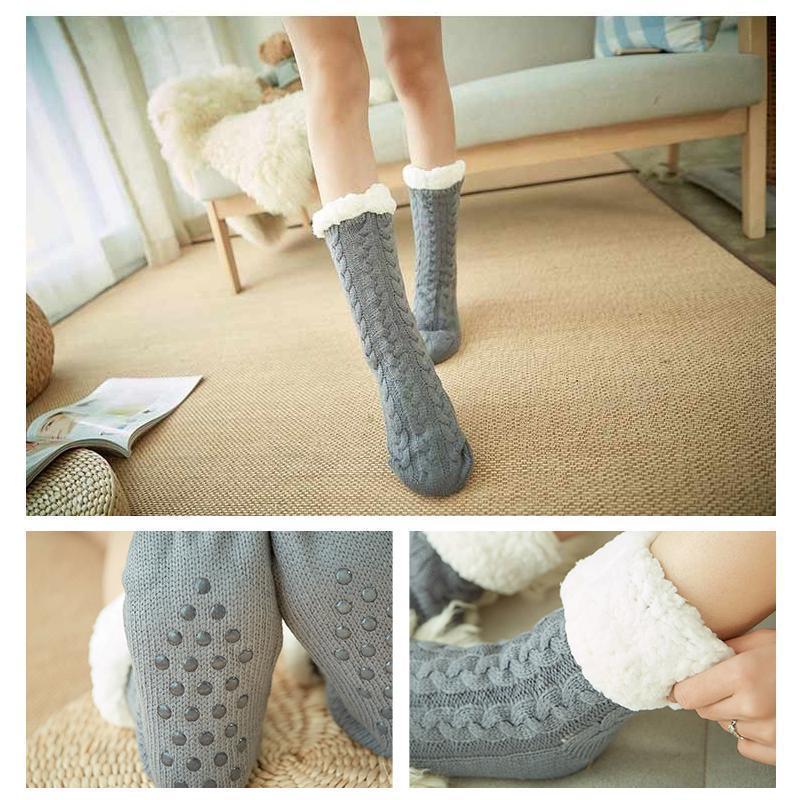 Calcetines de casa unisex con suela antideslizante – cálidos y acogedores