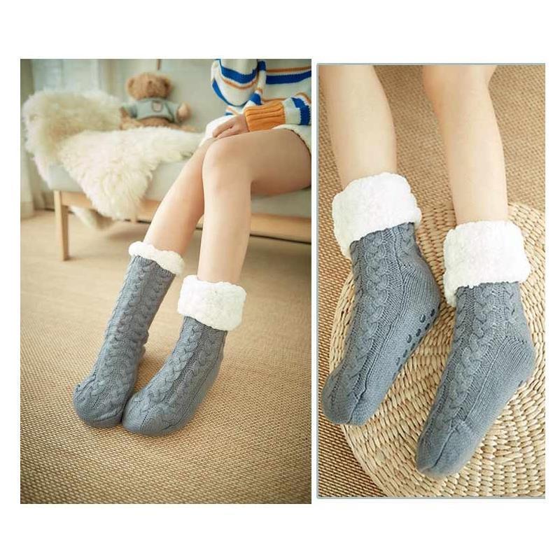 Calcetines de casa unisex con suela antideslizante – cálidos y acogedores