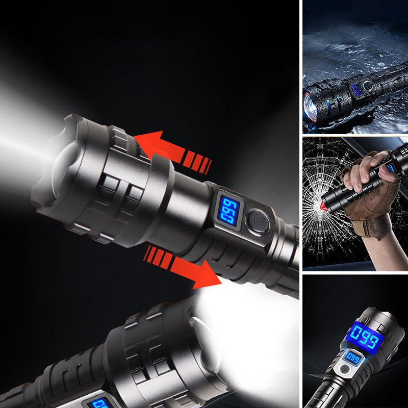 Linterna LED Recargable de Alto Lumen para Uso en Exterior