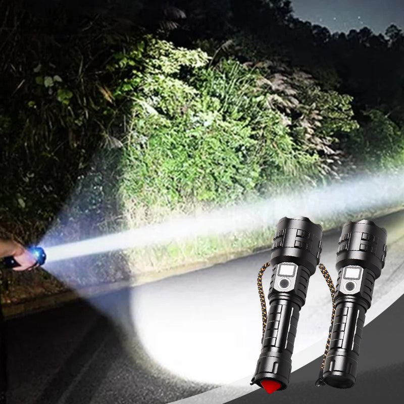 Linterna LED Recargable de Alto Lumen para Uso en Exterior