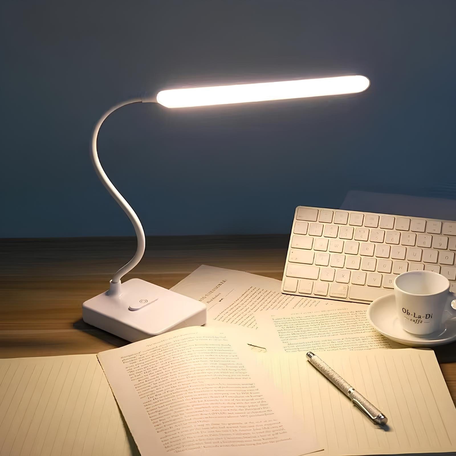Lámpara de Escritorio de Brazo Flexible Recargable por USB