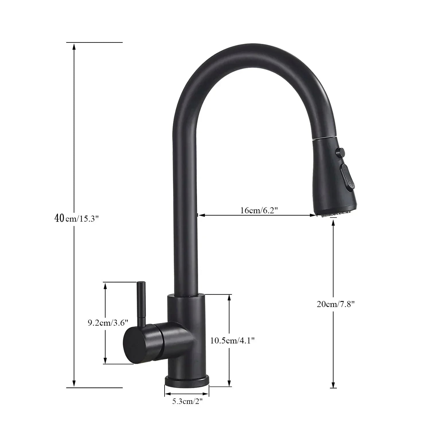 Grifo Retráctil - Acero Inoxidable con Función de Rocío