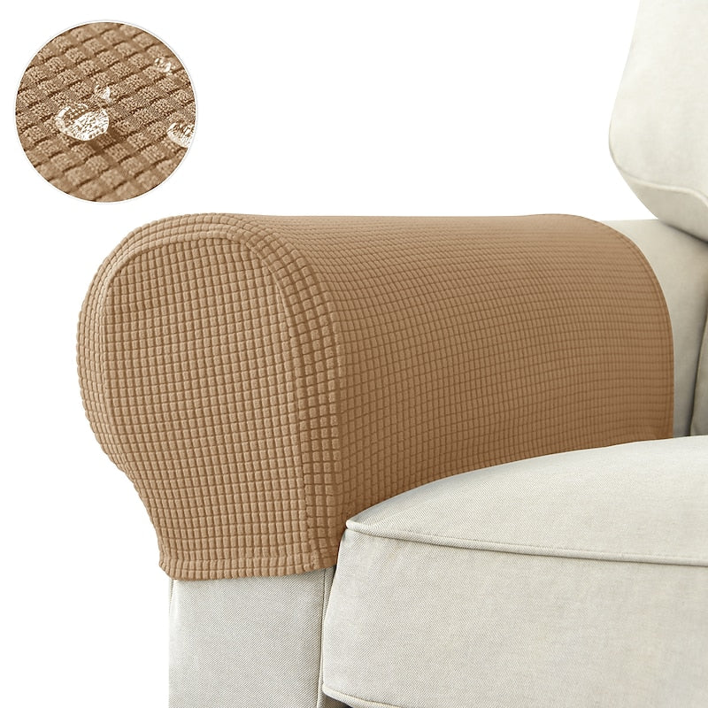 Kalsten | Fundas de Apoyabrazos Elásticas – Fundas de Spandex para Sillas y Sillones, Set de 2, Burdeos