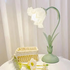 Florina | Lámpara de mesa con pantalla en forma de flor