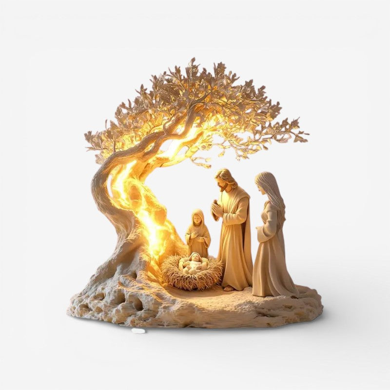 BlessingAura - Estatua de la Natividad de Jesús para Decoración Interior