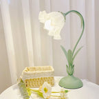 Florina | Lámpara de mesa con pantalla en forma de flor