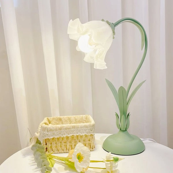 Florina | Lámpara de mesa con pantalla en forma de flor