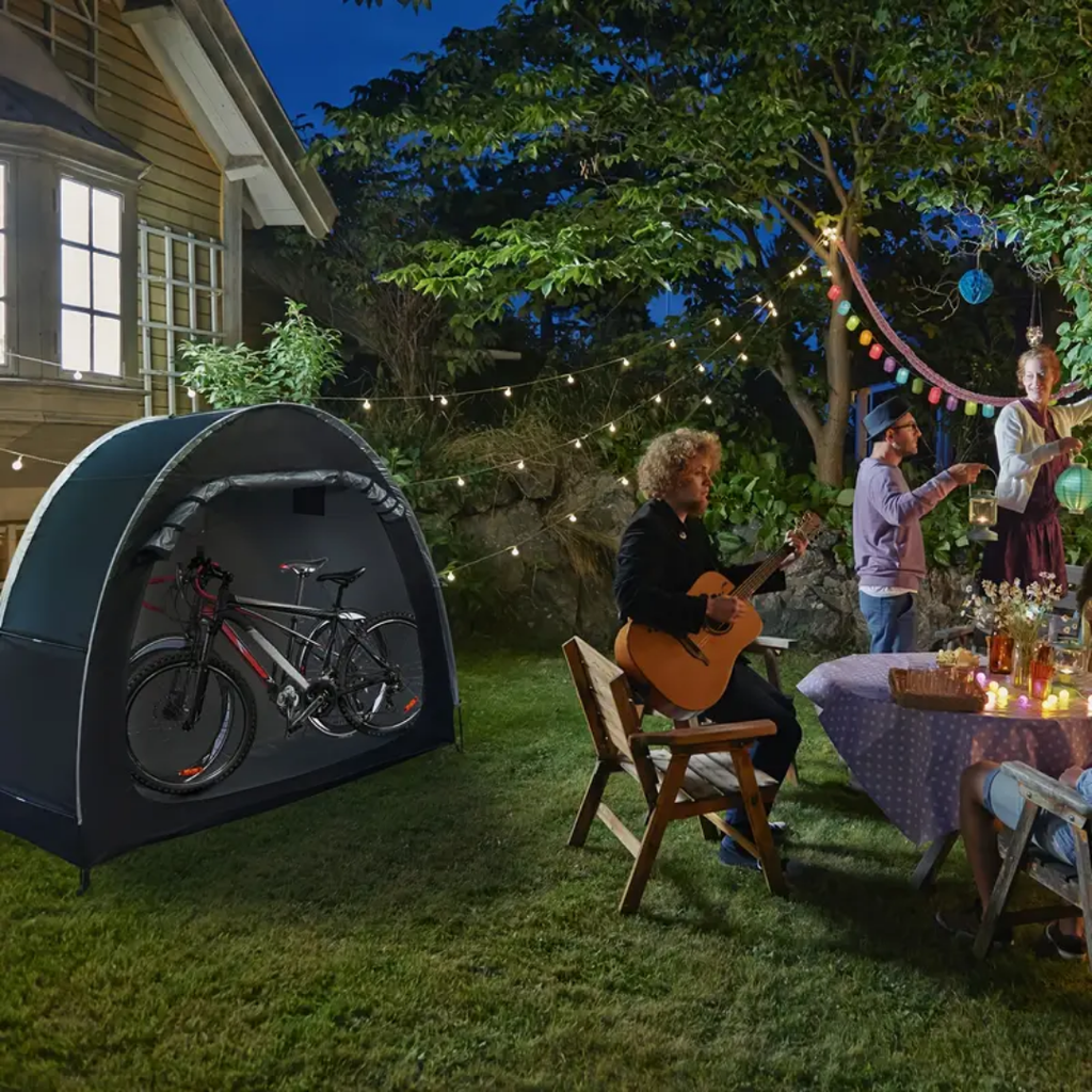Carpa de Almacenamiento Impermeable para 2 Bicicletas