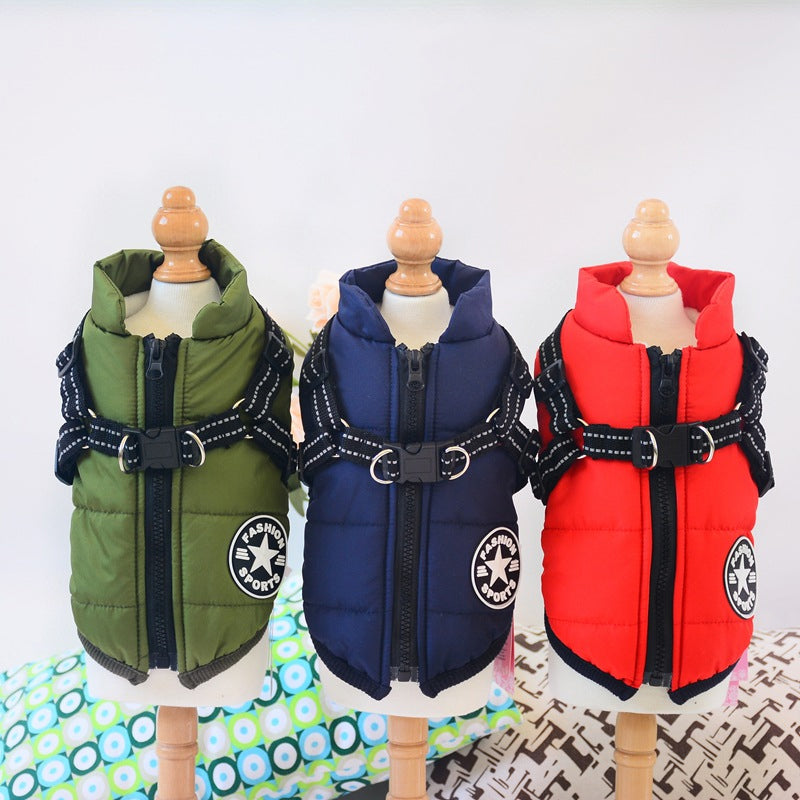 Chaqueta impermeable para perros - Cinturón reflectante | Varios colores y tamaños