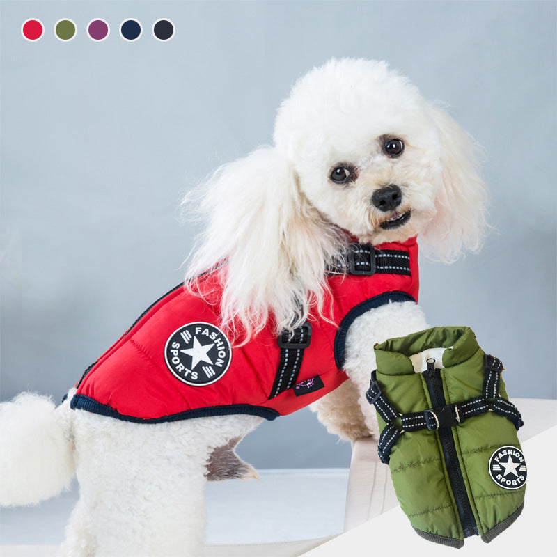 Chaqueta impermeable para perros - Cinturón reflectante | Varios colores y tamaños