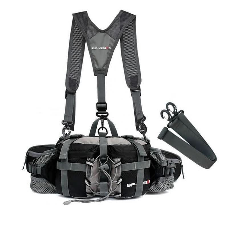 Lisslune | Mochila de Cintura Impermeable para Senderismo con Soporte para Botella