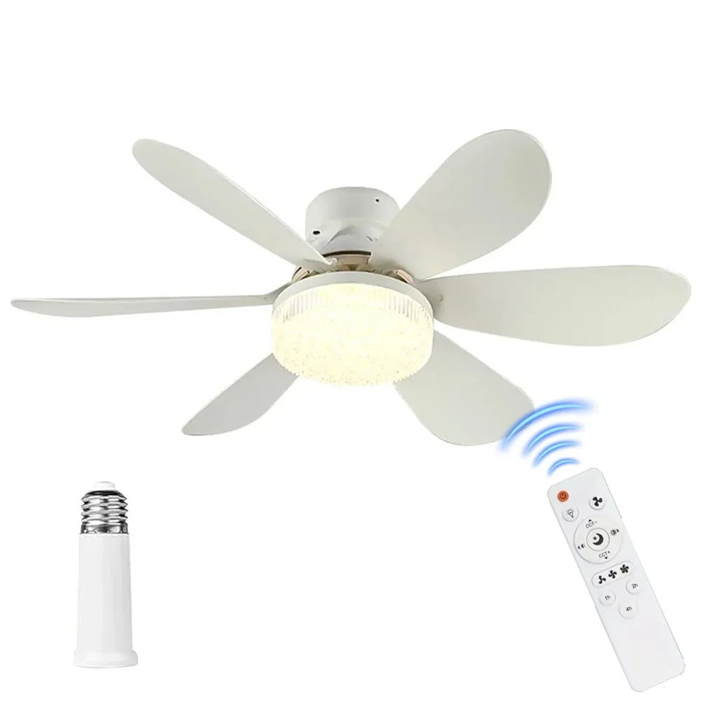 Ventilador de Techo Moderno con Iluminación LED y Control Remoto