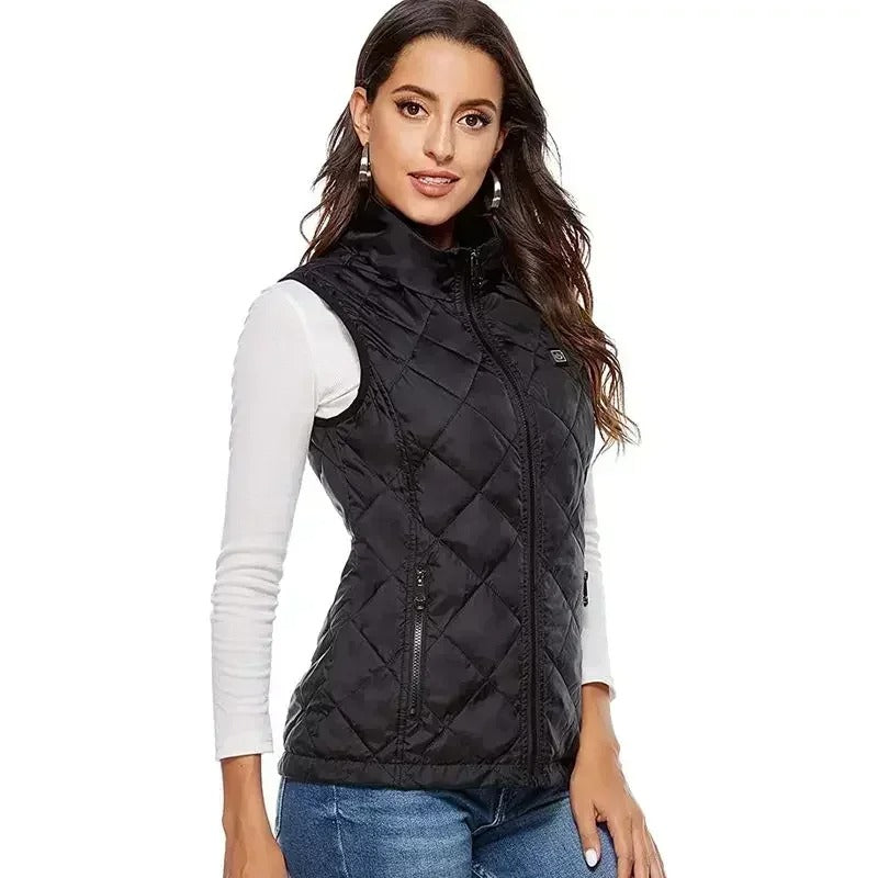 Chaleco calefactor para damas con 9 zonas