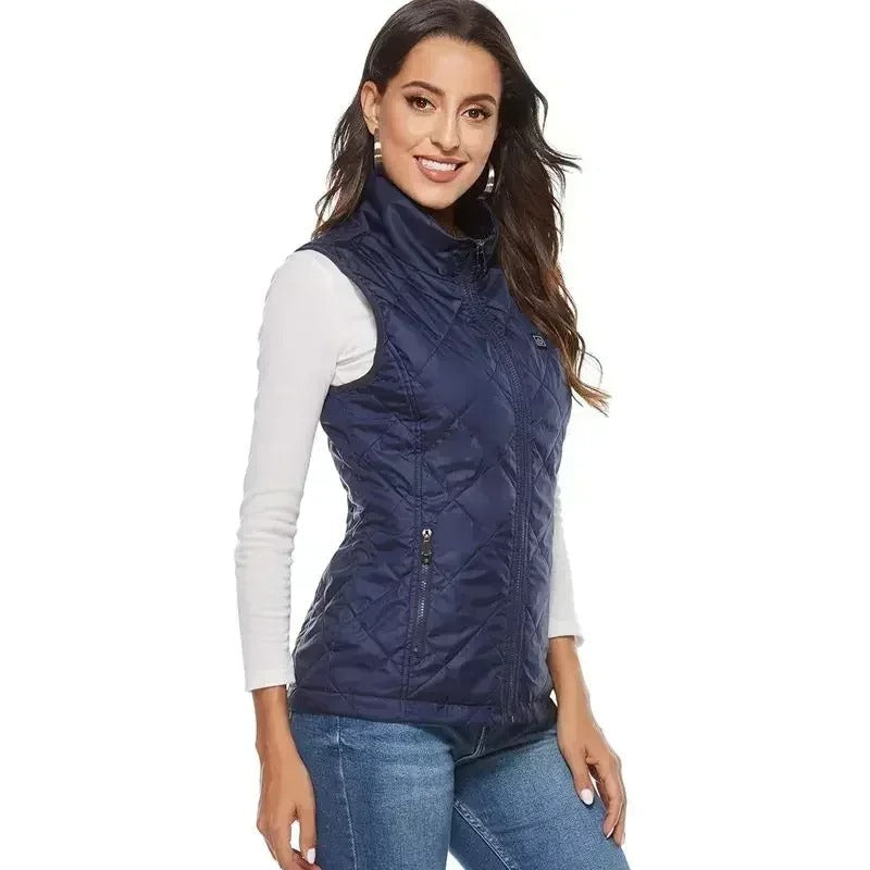 Chaleco calefactor para damas con 9 zonas