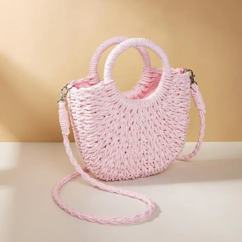 Hannah – Bolso de Mano con Doble Asa y Correa de Hombro Desmontable