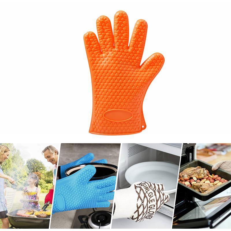 Guantes de silicona resistentes al calor para la cocina