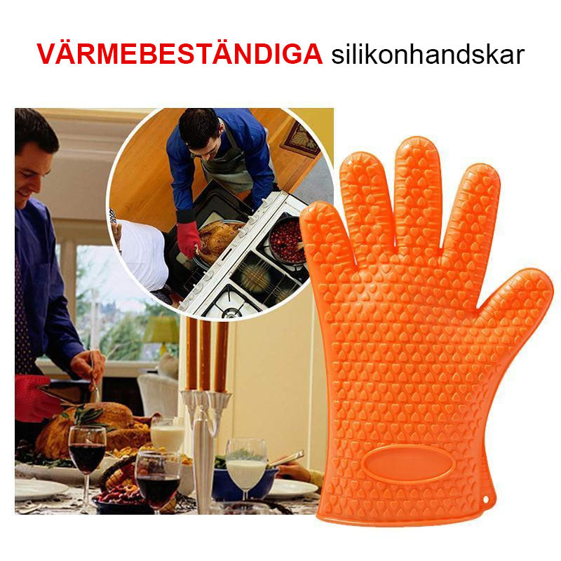 Guantes de silicona resistentes al calor para la cocina