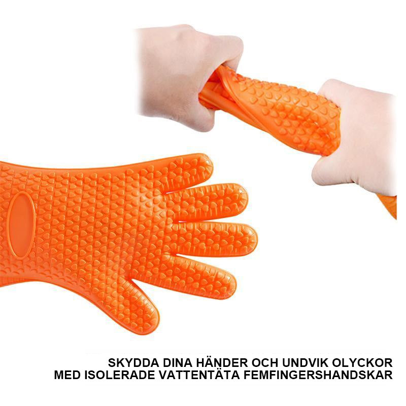 Guantes de silicona resistentes al calor para la cocina